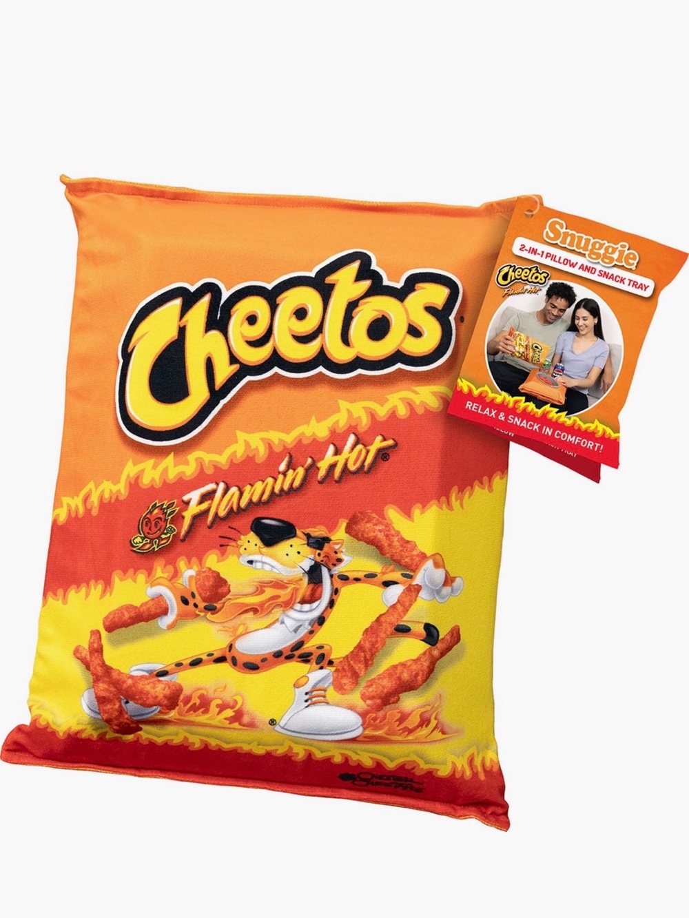 NWT Snuggie Flamin’ Hot Cheetos 2-n-1 Snack Pillow